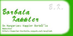 borbala kappler business card